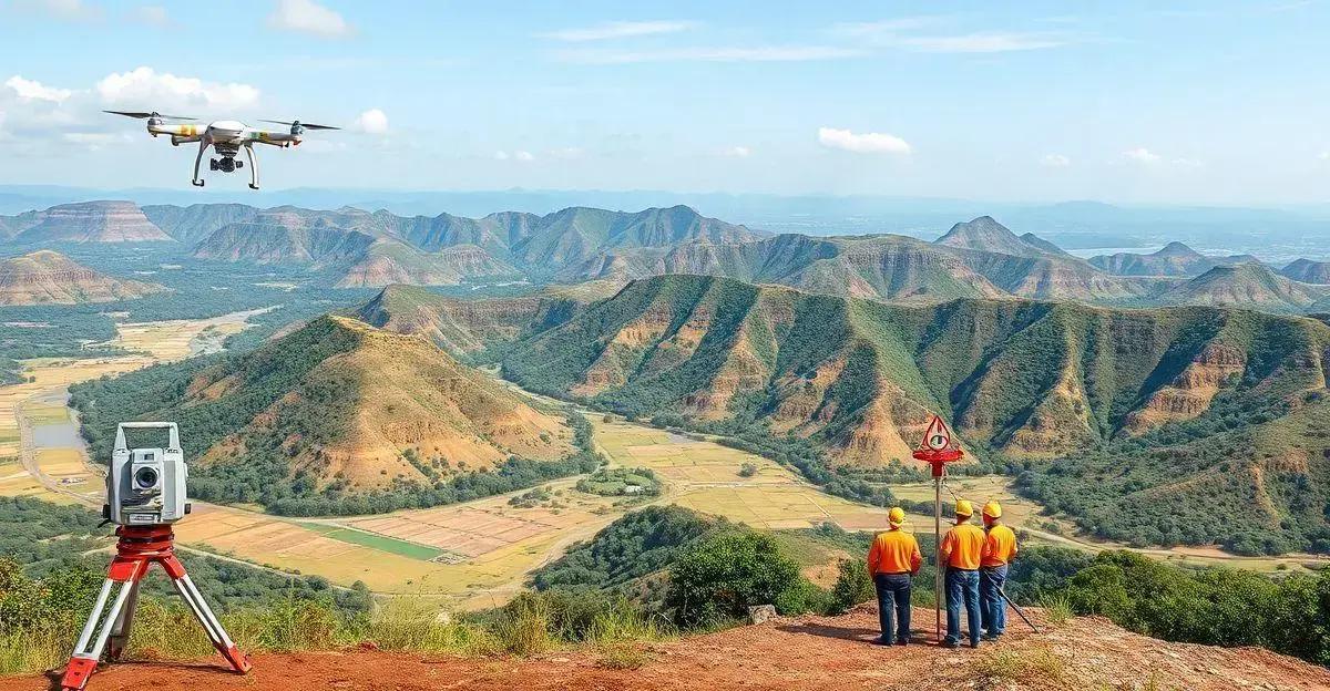 Técnicas de levantamento topográfico